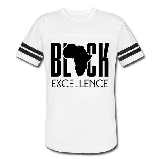 Black Excellence Vintage Sport T-Shirt - white/black