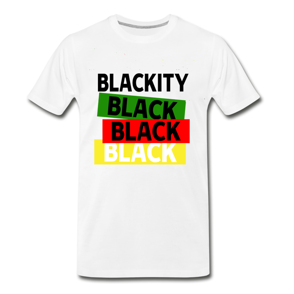 Proud to be black-Men's Premium T-Shirt - white