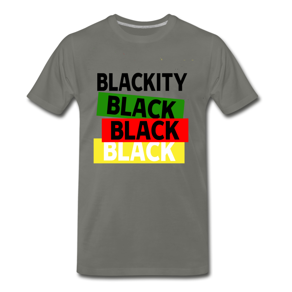 Proud to be black-Men's Premium T-Shirt - asphalt gray