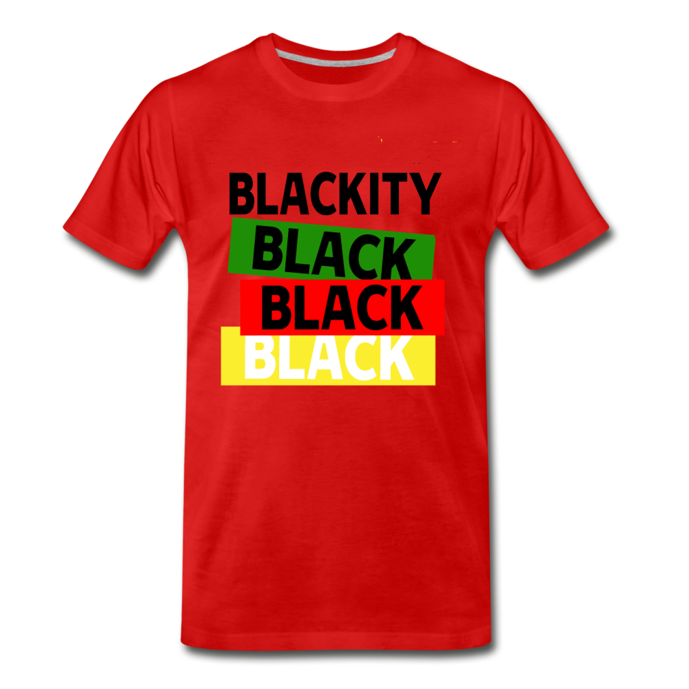 Proud to be black-Men's Premium T-Shirt - red