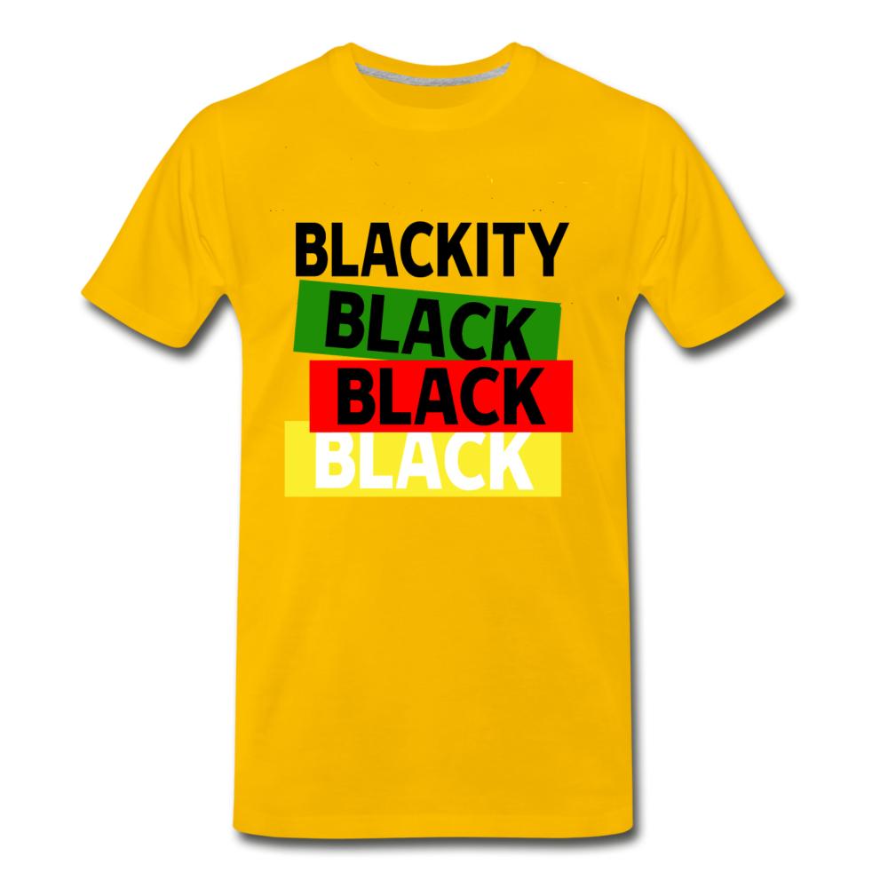 Proud to be black-Men's Premium T-Shirt - sun yellow