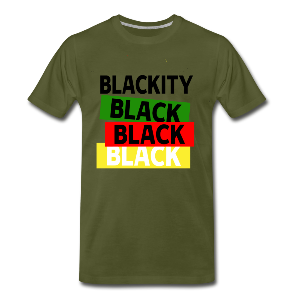 Proud to be black-Men's Premium T-Shirt - olive green