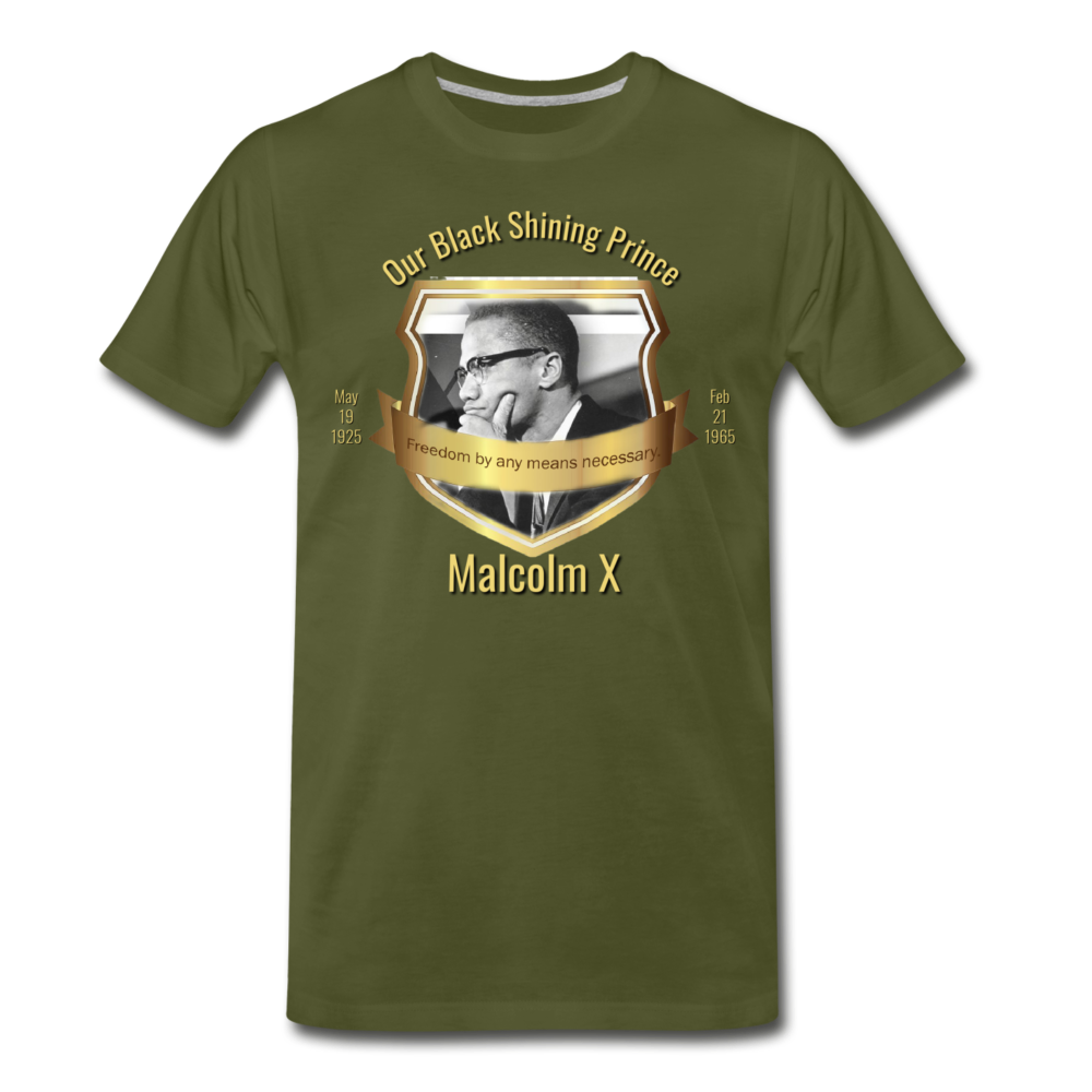 By Any Means Necessary- Premium T-Shirt - olive green