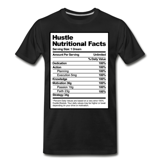 Hustle Facts-Men's Premium T-Shirt - black