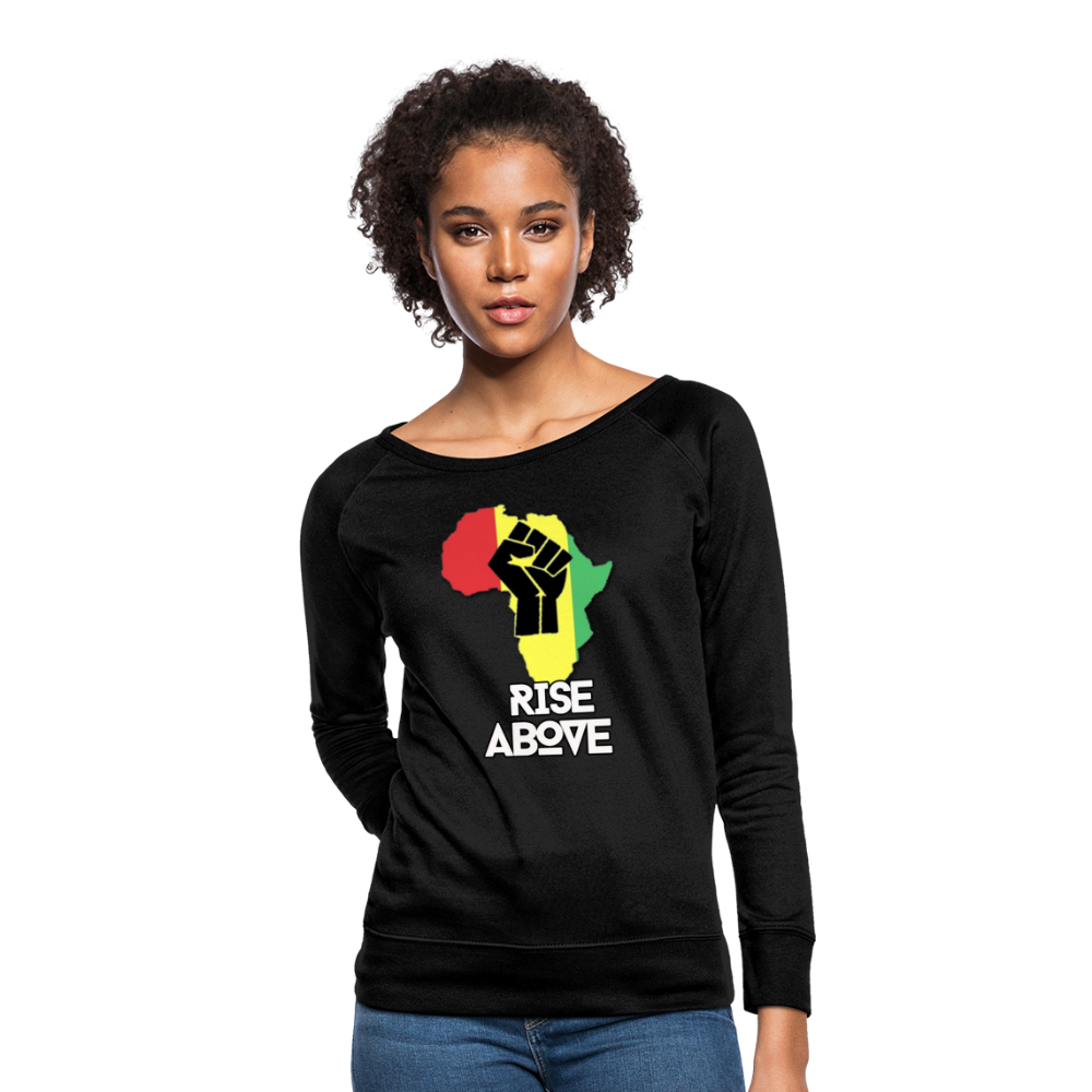 Rise Above Classic White-Women’s Crewneck Sweatshirt - black