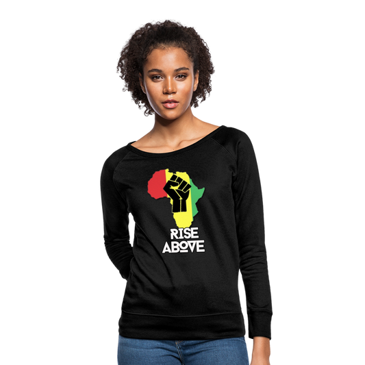 Rise Above Classic White-Women’s Crewneck Sweatshirt - black