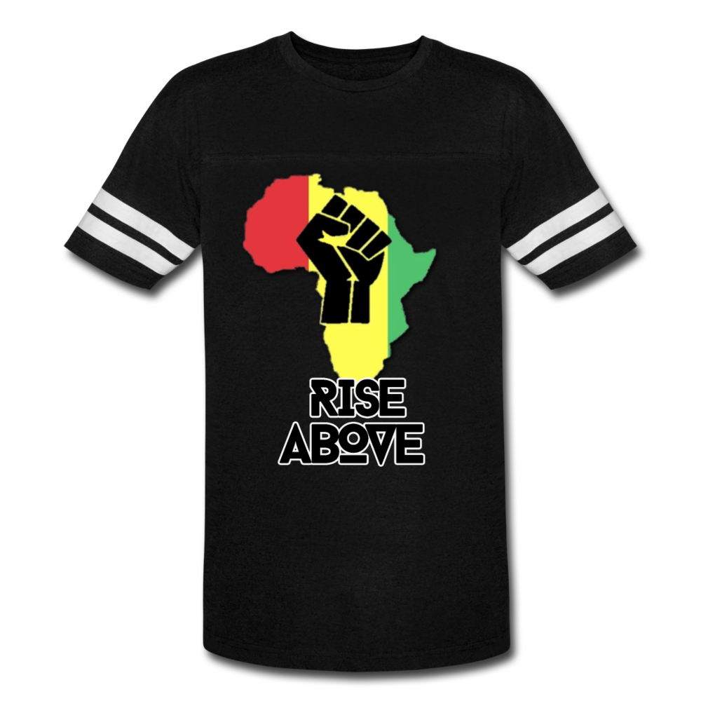 Rise Above Classic Black-Vintage Sport T-Shirt - black/white