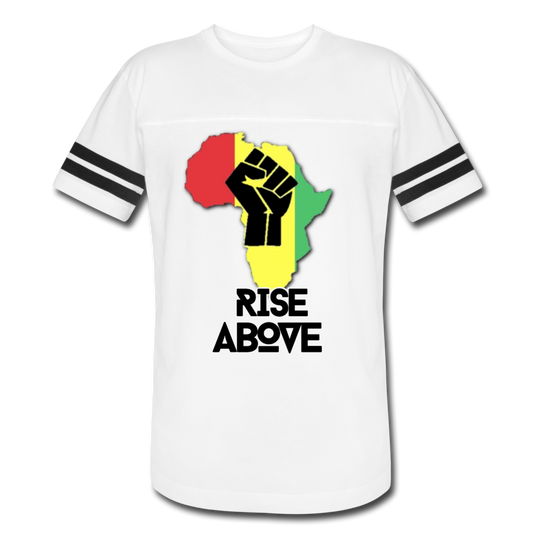 Rise Above Classic Black-Vintage Sport T-Shirt - white/black