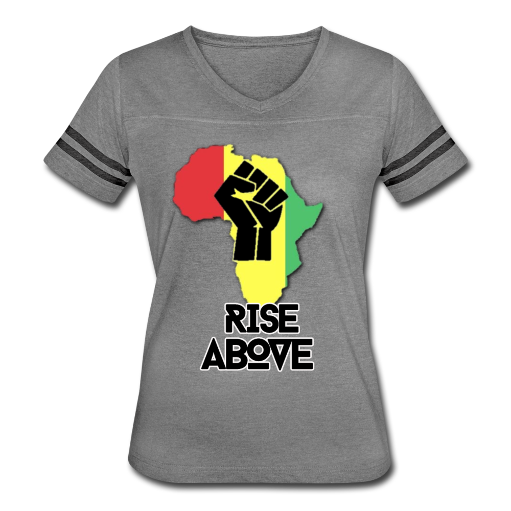 Rise Above Classic Black-Women’s Vintage Sport T-Shirt - heather gray/charcoal