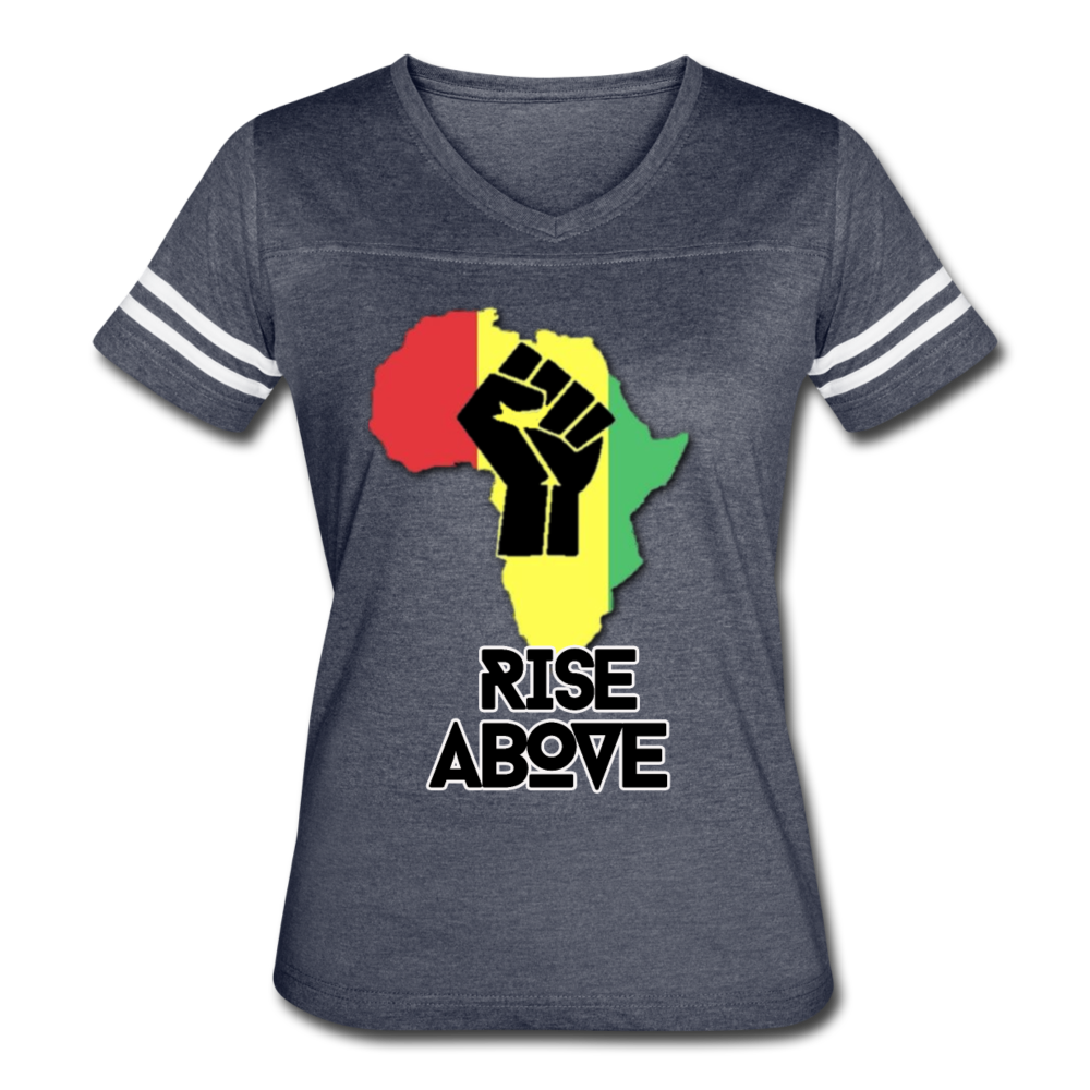 Rise Above Classic Black-Women’s Vintage Sport T-Shirt - vintage navy/white