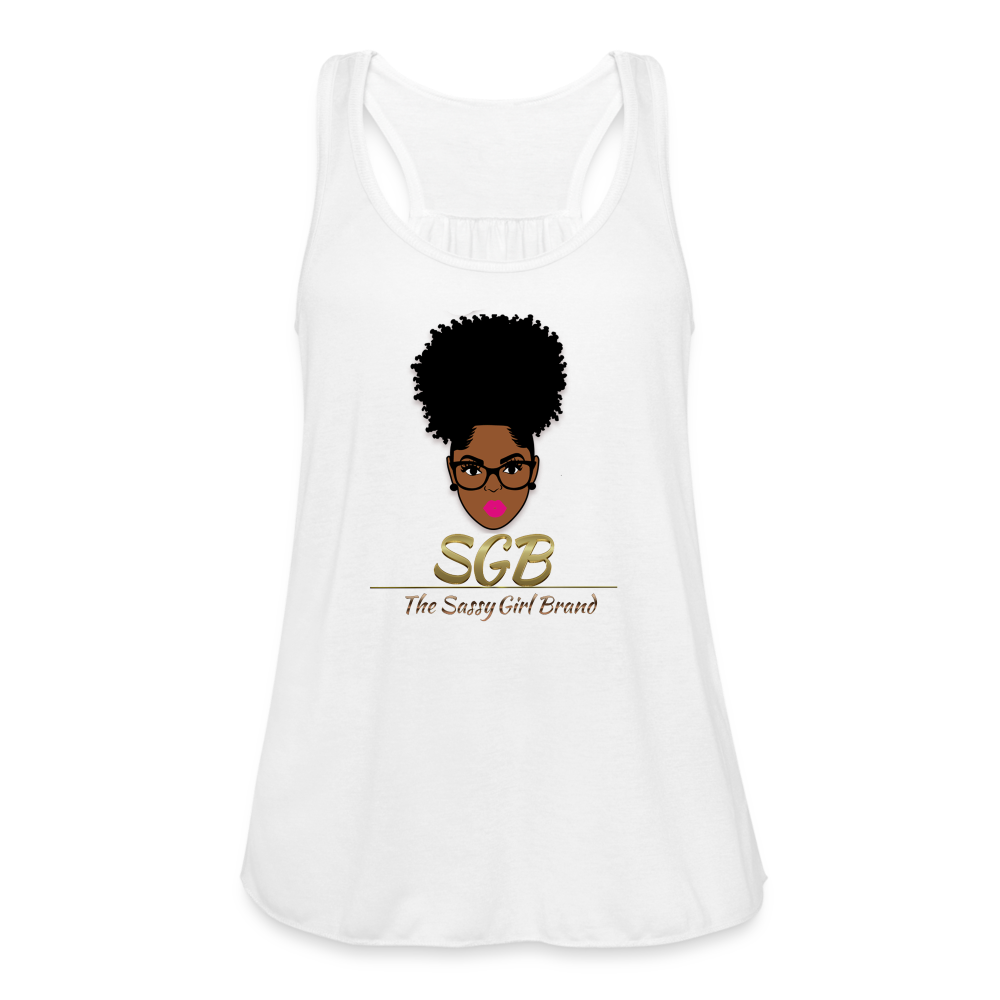SGB Women's Flowy Tank Top - white
