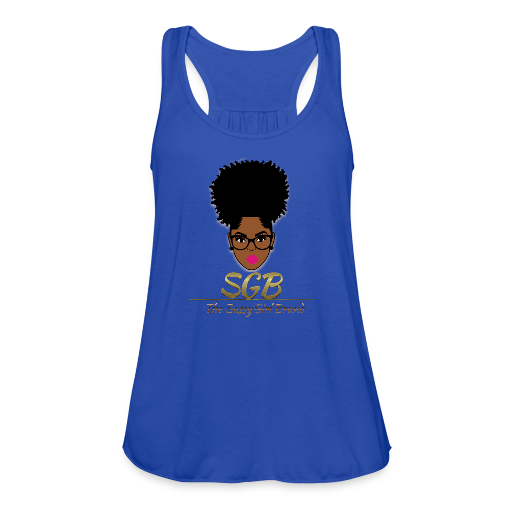 SGB Women's Flowy Tank Top - royal blue