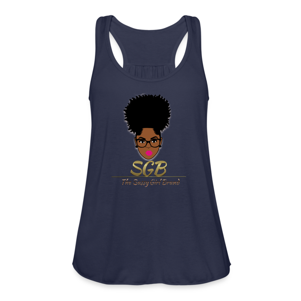 SGB Women's Flowy Tank Top - navy