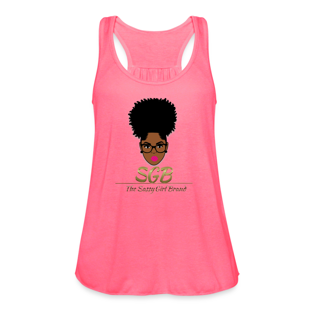 SGB Women's Flowy Tank Top - neon pink