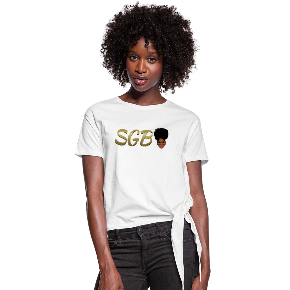 SGB Women's Knotted T-Shirt - white