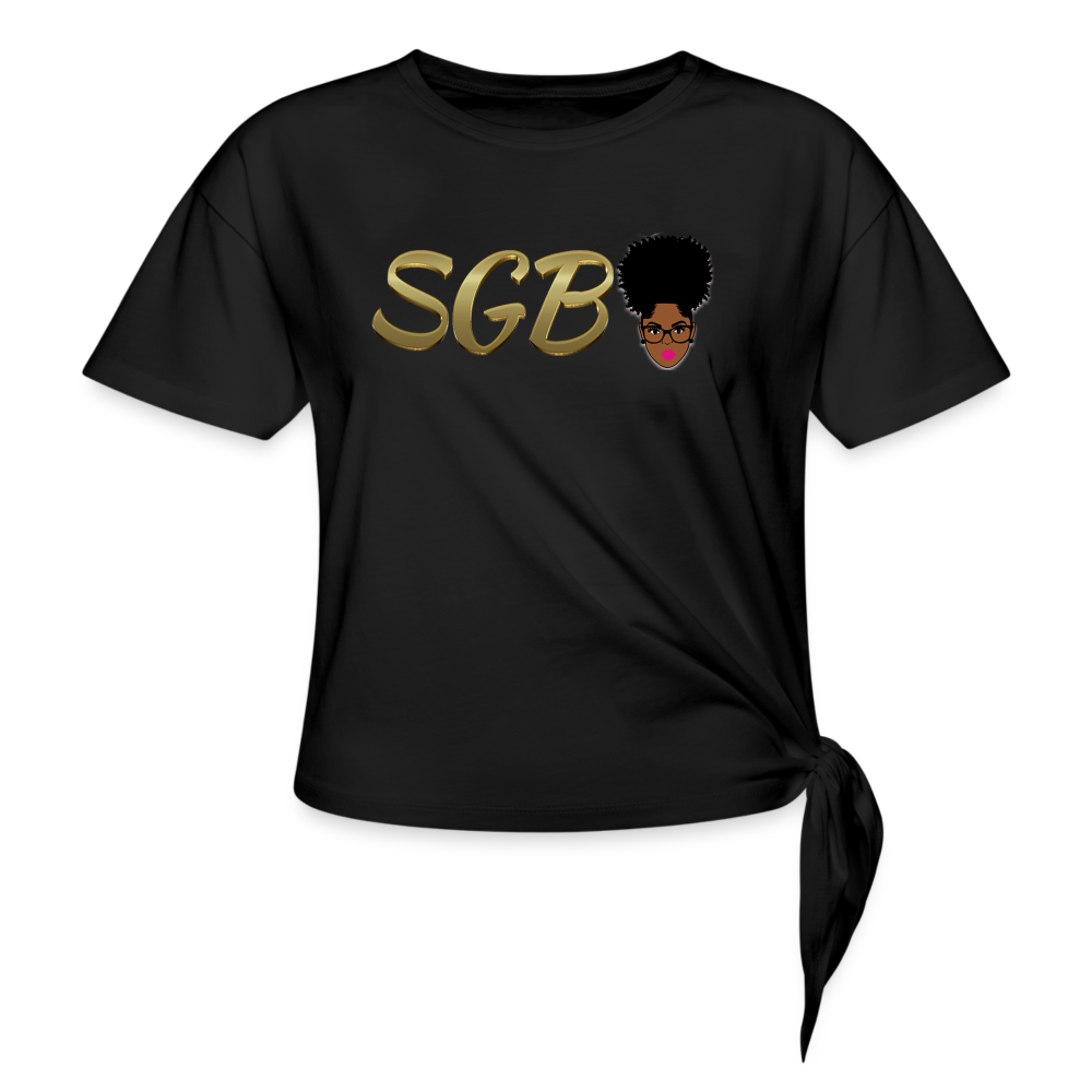 SGB Women's Knotted T-Shirt - black