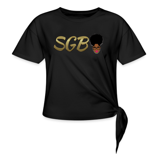 SGB Women's Knotted T-Shirt - black