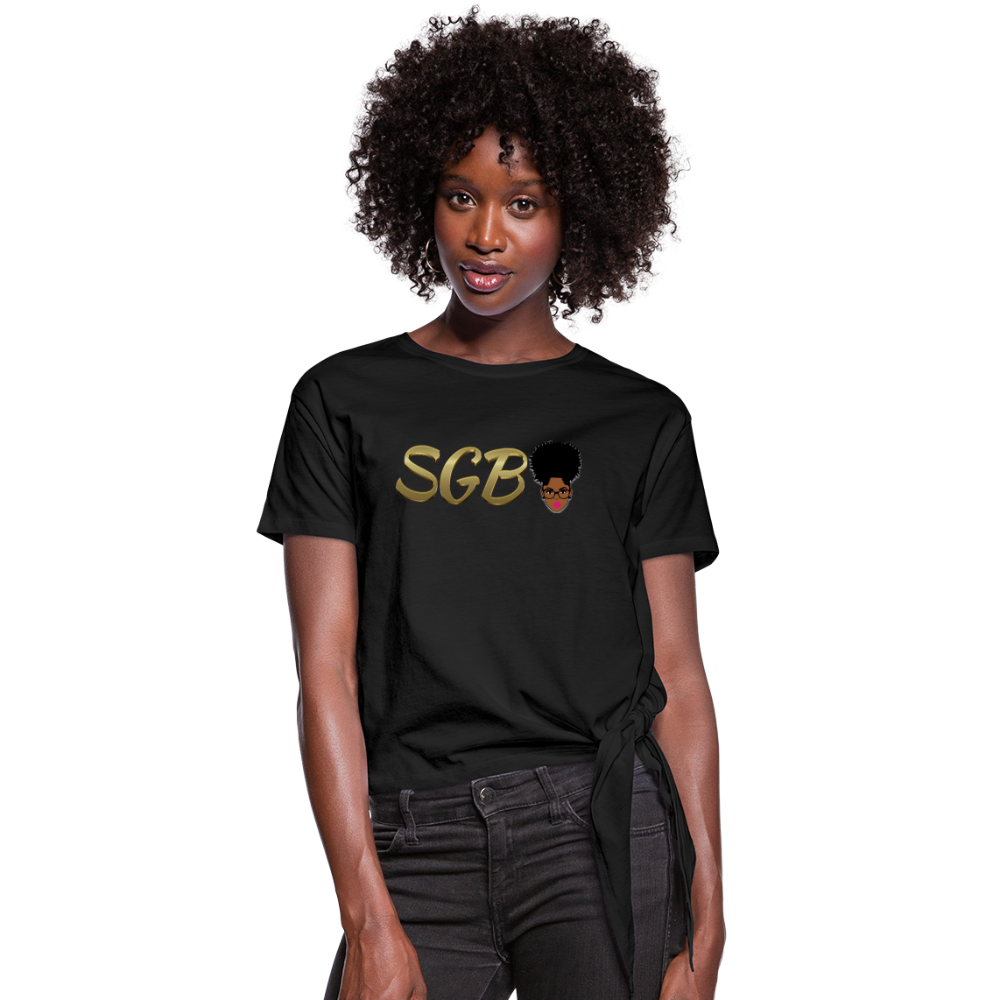 SGB Women's Knotted T-Shirt - black
