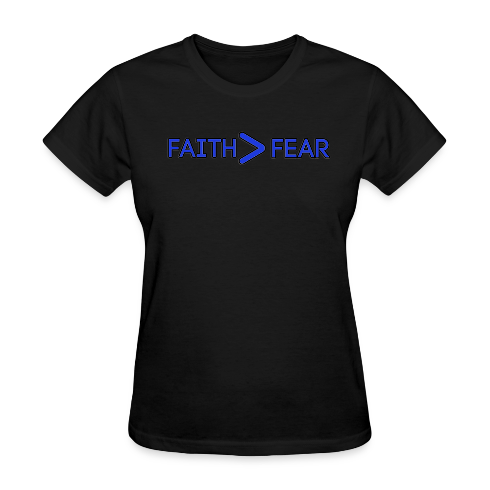 Faith/Fear-Women's T-Shirt - black