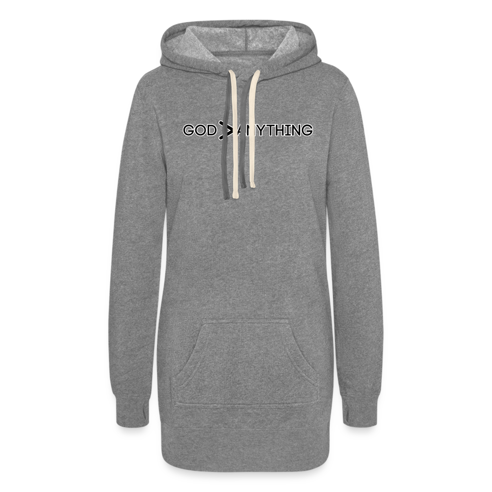 God/Anything-Women's Hoodie Dress - heather gray