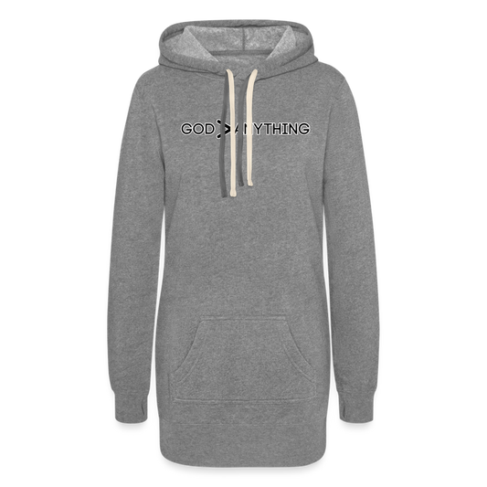 God/Anything-Women's Hoodie Dress - heather gray