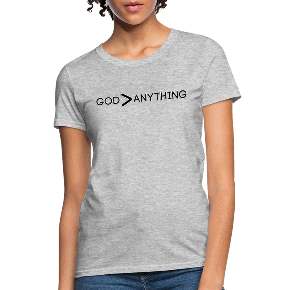 God/Anything-Women's T-Shirt - heather gray