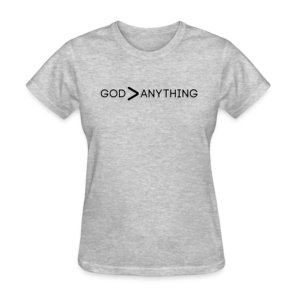 God/Anything-Women's T-Shirt - heather gray
