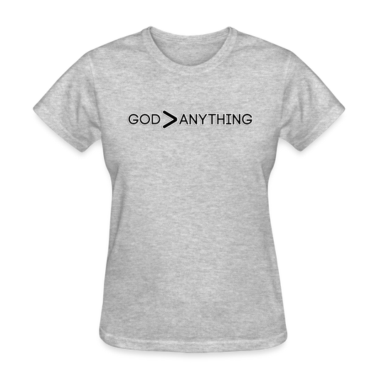 God/Anything-Women's T-Shirt - heather gray