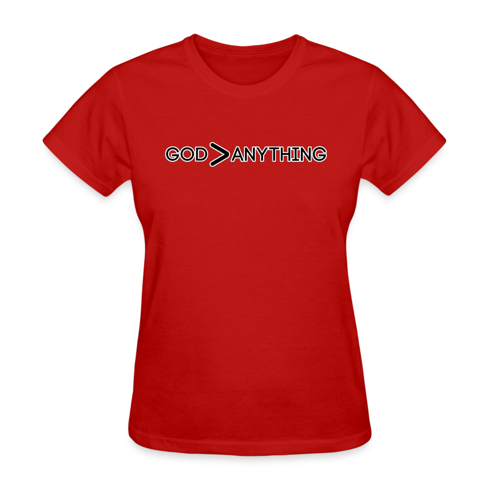 God/Anything-Women's T-Shirt - red