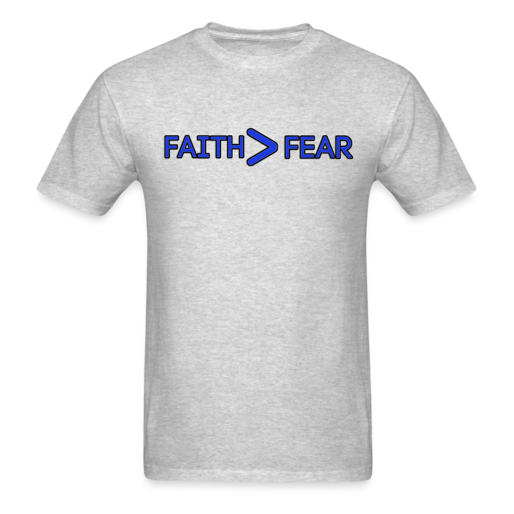 Faith/Fear- Classic T-Shirt - heather gray