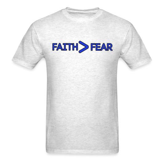 Faith/Fear- Classic T-Shirt - light heather gray