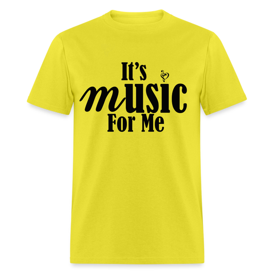 Music For Me Classic T-Shirt - yellow