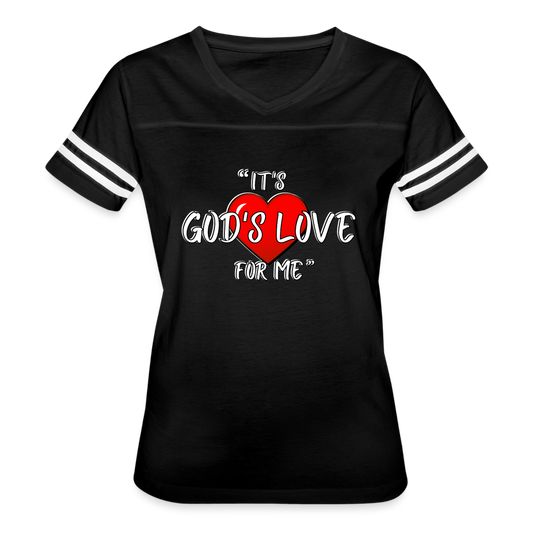 Women’s Vintage Sport T-Shirt - black/white