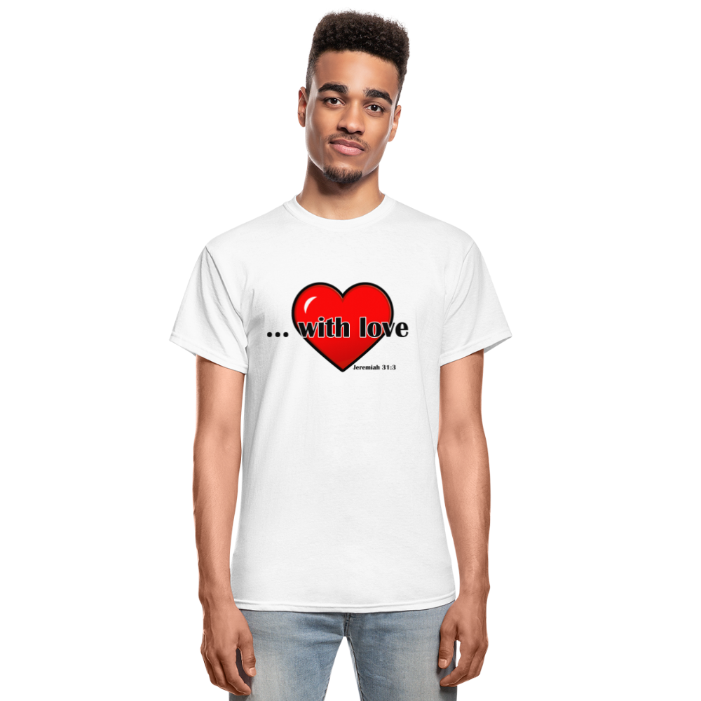 With Love Adult T-Shirt - white