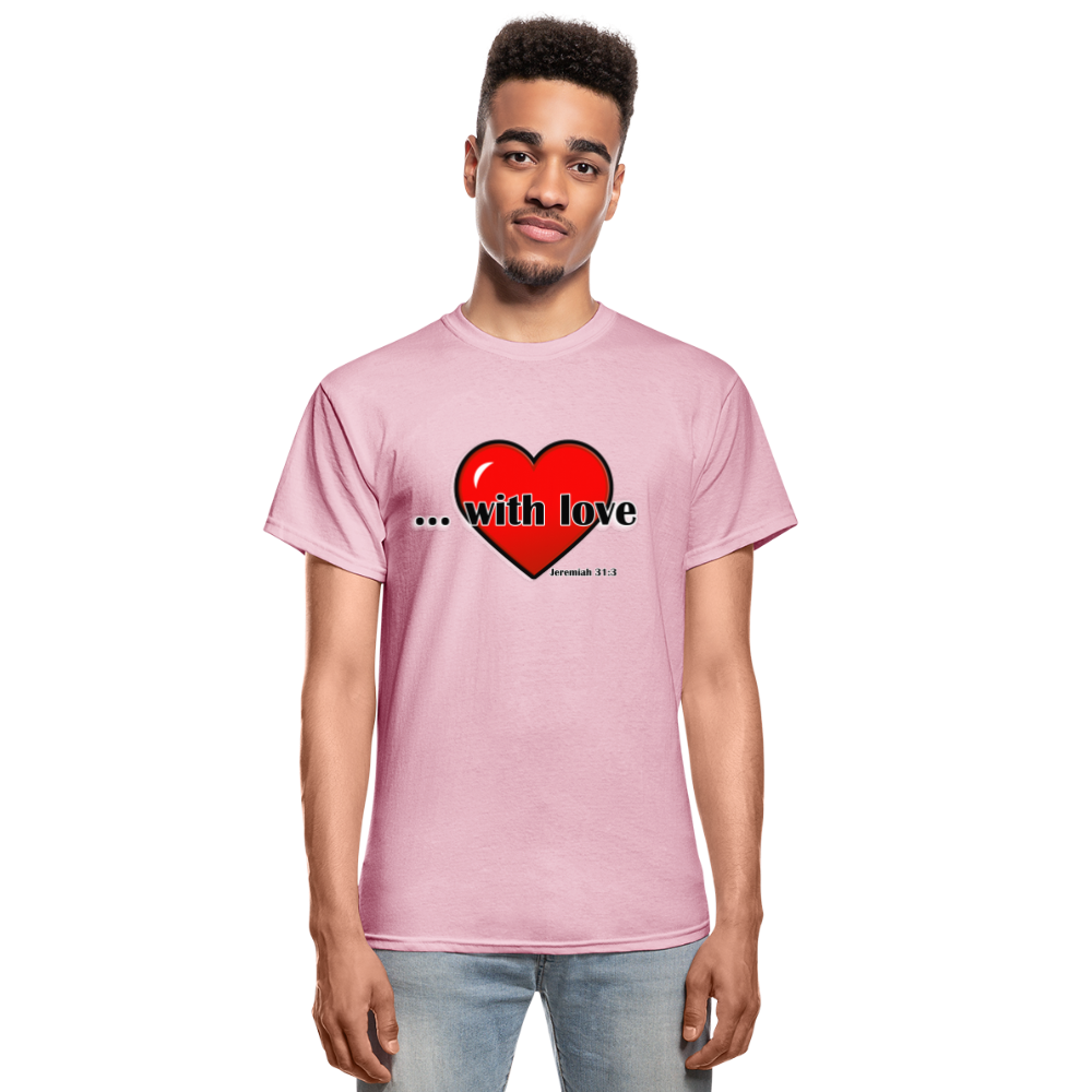 With Love Adult T-Shirt - light pink