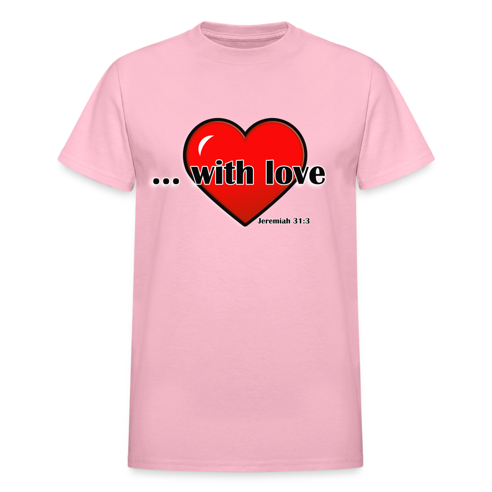 With Love Adult T-Shirt - light pink