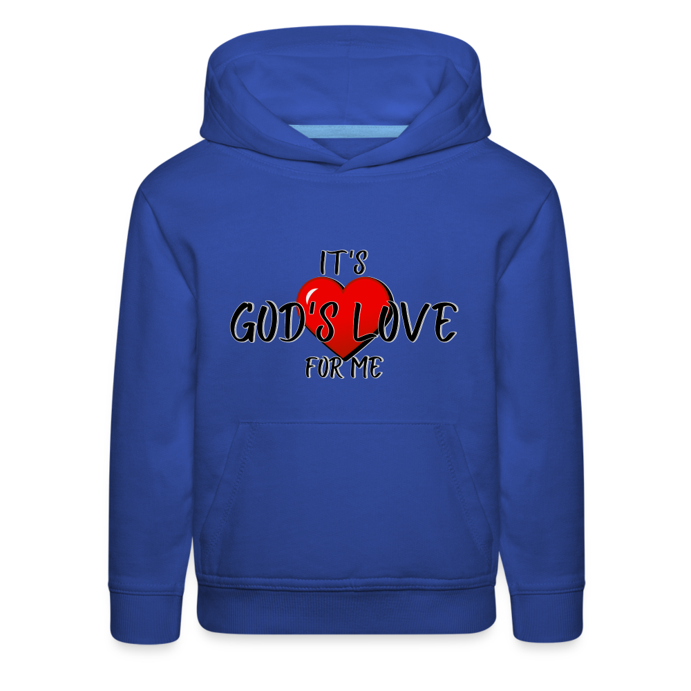 God's Love Kids‘ Premium Hoodie - royal blue
