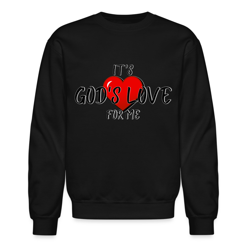 God's Love Crewneck Sweatshirt - black