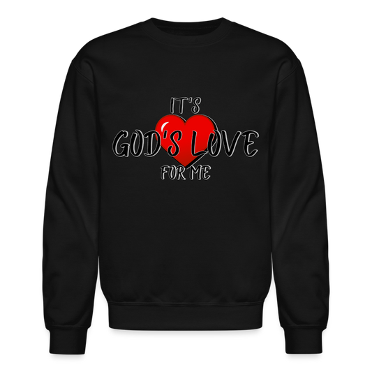 God's Love Crewneck Sweatshirt - black