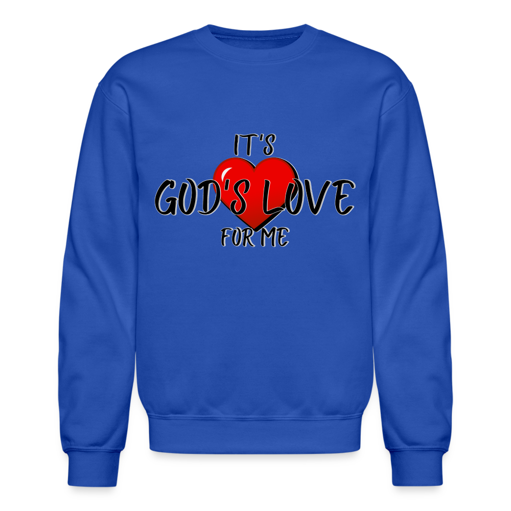 God's Love Crewneck Sweatshirt - royal blue