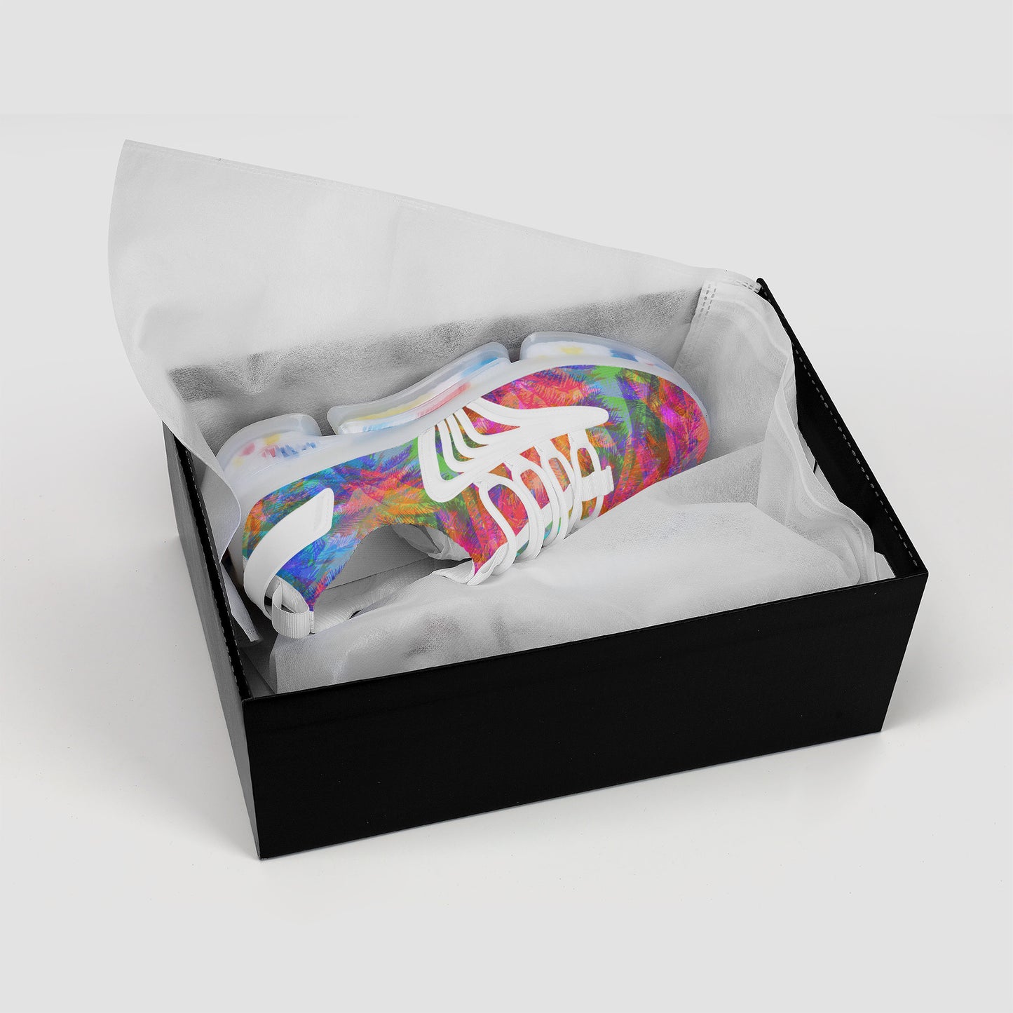 Tropical Splash Air Max React Sneakers - White